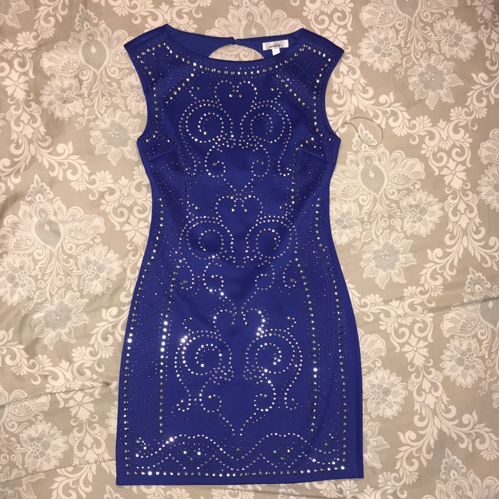 Navy blue short dress